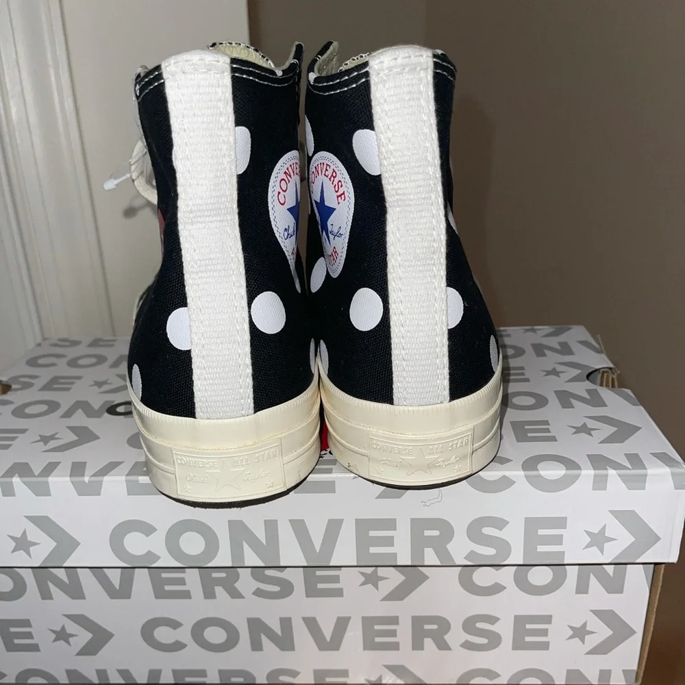 Comme des Garçons x Chuck Taylor All Star 70 Hi black polka dot - Picture 4 of 7